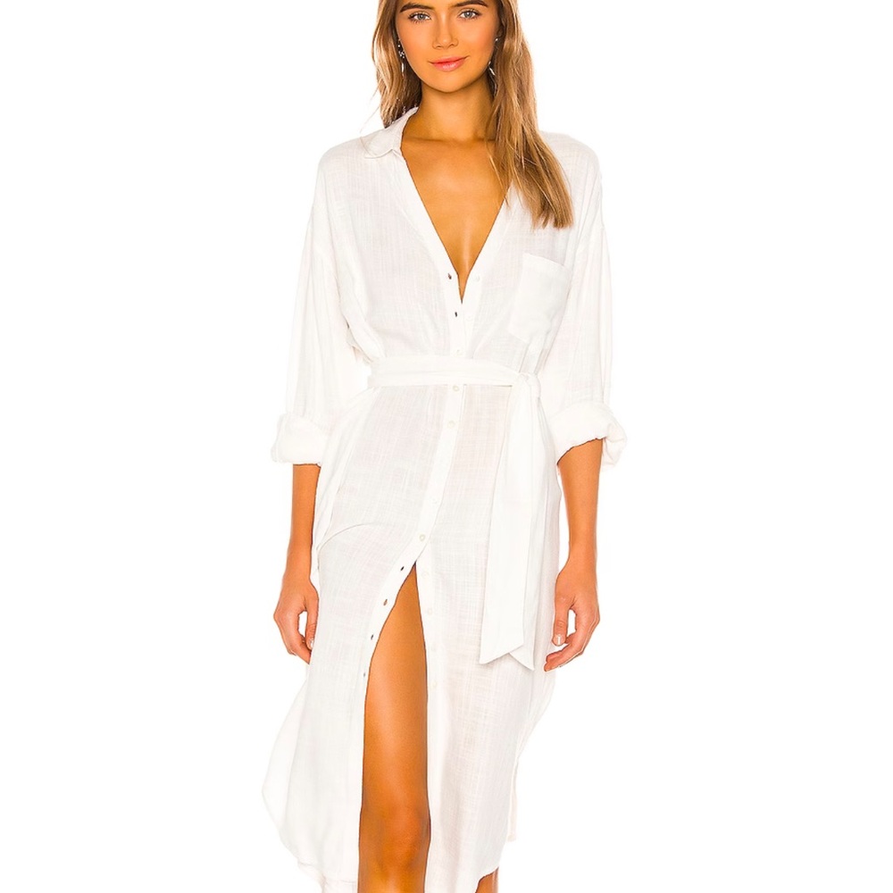 l*space White Dress/ Swim Cover-up